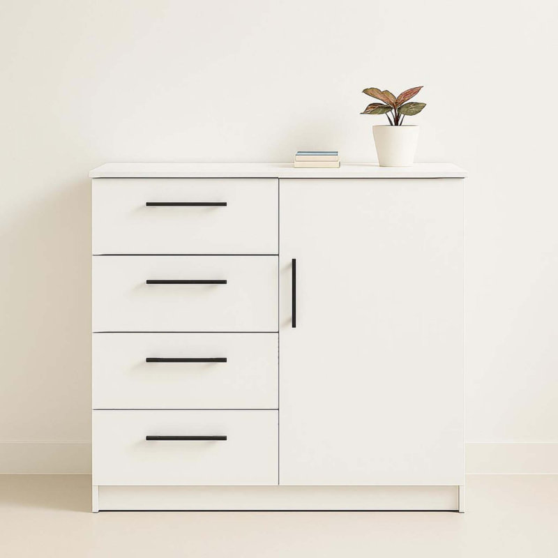 Commode pour homme Robin, Blanc