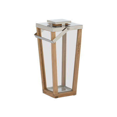 Lanai Teak And Glass Hurricane - SM