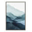 "Blue Mountain Range" par Amy Lighthall, reproduction d'art sur toile encadrée