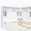 Lit de rangement en bois avec tablettes de rangement, USB et lit gigogne-1861803289