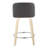 Thea 24" Fixed-Height Counter Stools with Bent Wood Legs & Round Footrest