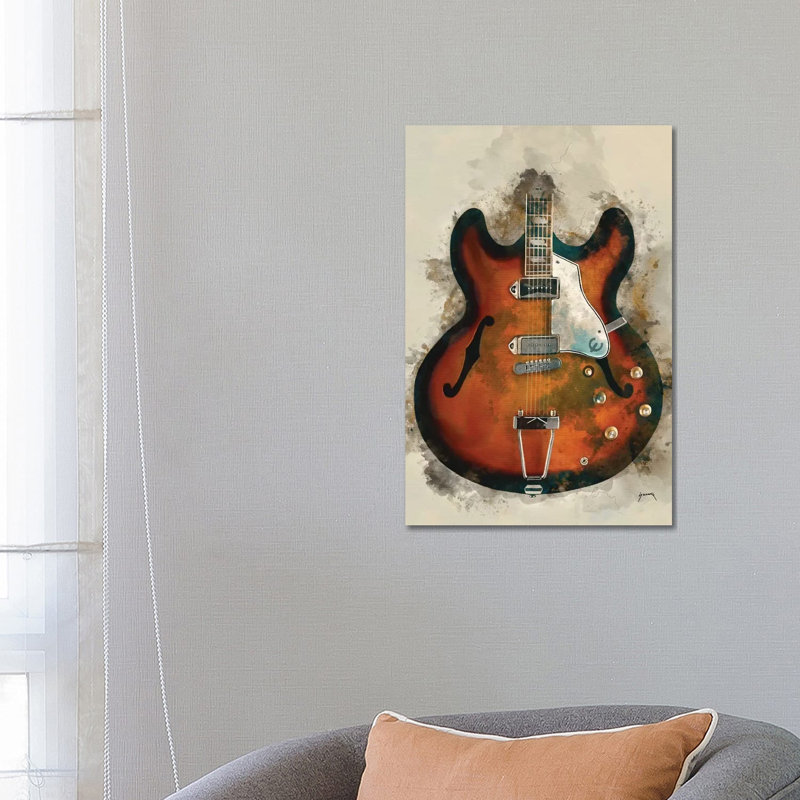 John Lennon's Guitar - Wrapped Canvas Painting, 66.04 cm H x 45.72 cm W x 1.91 cm D