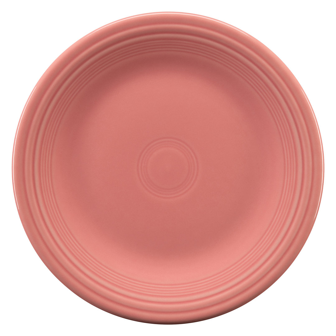 Fiesta Dinnerware Classic Rim 10 1/2 Inch Dinner Plate Fiesta Color: Peony