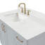ARIEL Taylor 42.25 Single Sink Bathroom Vanity with Man-Made Stone Top-Oval-635474369-635474371-661486141