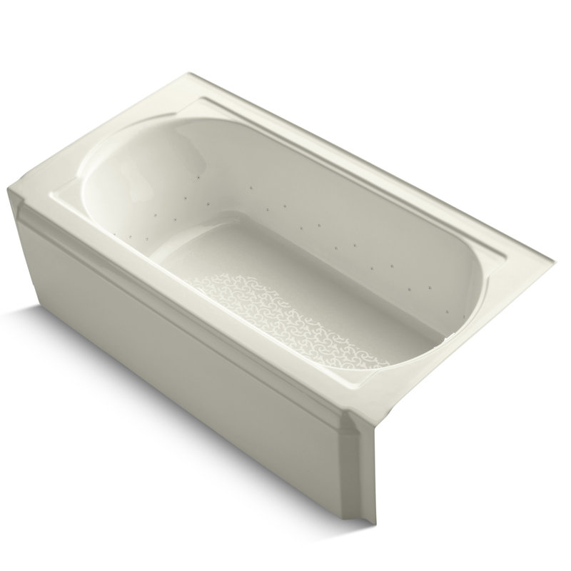 Baignoire à balnéo Memoirs 60 po x 33,75 po avec technologie BubbleMassage, Biscuit, Biscuit
