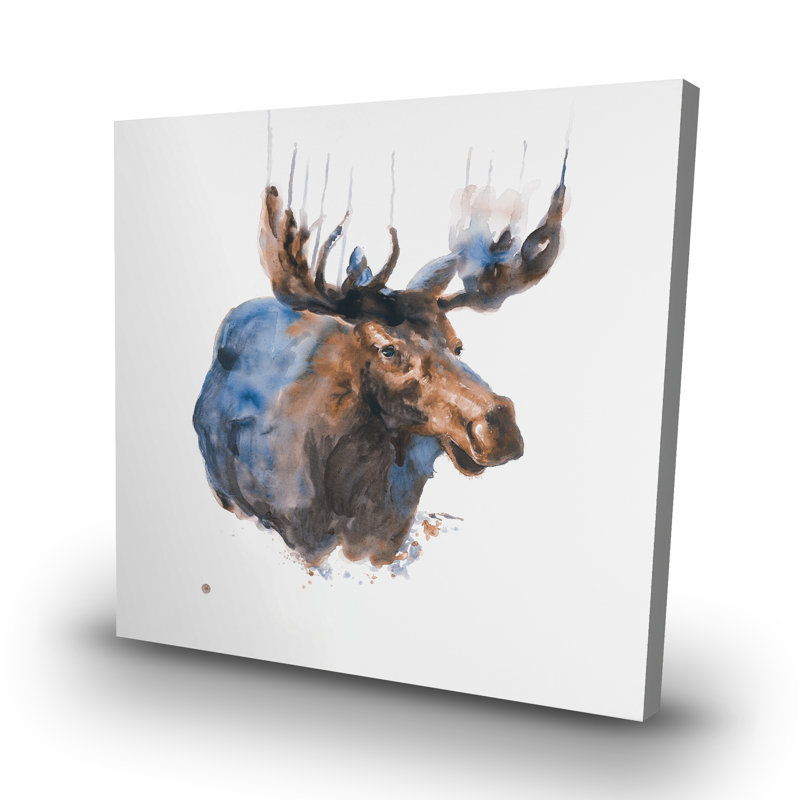 Abstract moose - 32"x32" art on canvas
