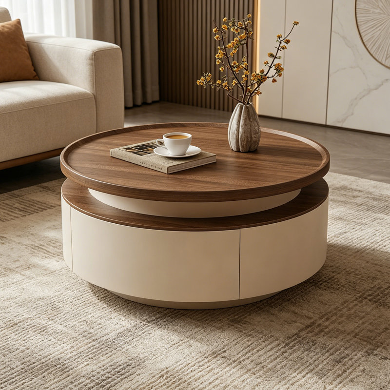 Califon, Nut-Brown/Cream, 13" H x 27.55" L x 27.55" W
