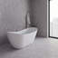 Baignoire autoportante 71 po blanc brillant avec drain interne Streamline-108964560