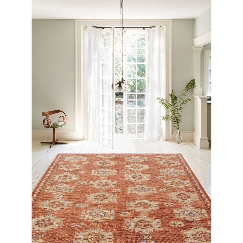 Maeve Hand Knotted Wool Evelyn Indoor Area Rug, Rectangle 8' x 10'