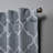 Nicole Miller Treillage Woven Room Darkening Blackout Hidden Tab/Rod Pocket Top Curtain Panel Pair-38042906-38042909