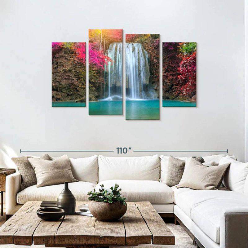 Chute d'eau Nicci Amazing Erawan, H 48 po x l 75 po