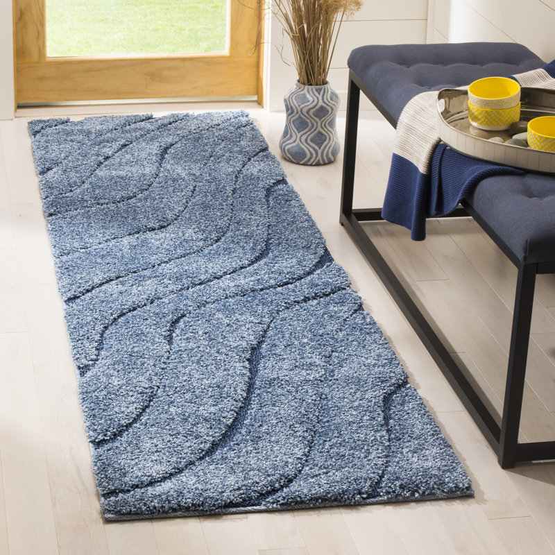 Tapis bleu Ashal, Tapis de couloir 2 pi 3 po x 7 pi