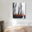 Mysterious Forest with Stream - Black Metal Wall Art Decor