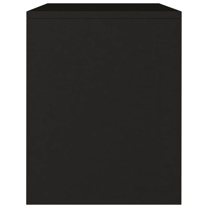 Reston 40cm W Manufactured Wood Bedside Table, Black, Individual