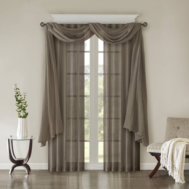 Paire de rideaux 42 po x 95 po Harper, L 42 po x L 95 po, Taupe
