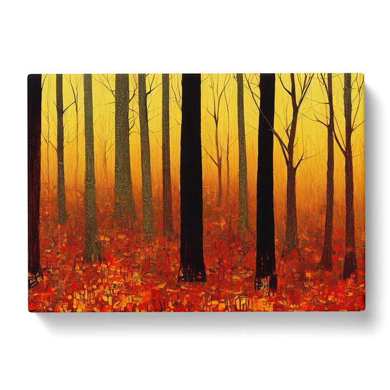 Autumn Forest In Abstract Vol.4 - Wrapped Canvas, 35cm H x 50cm W x 3cm D
