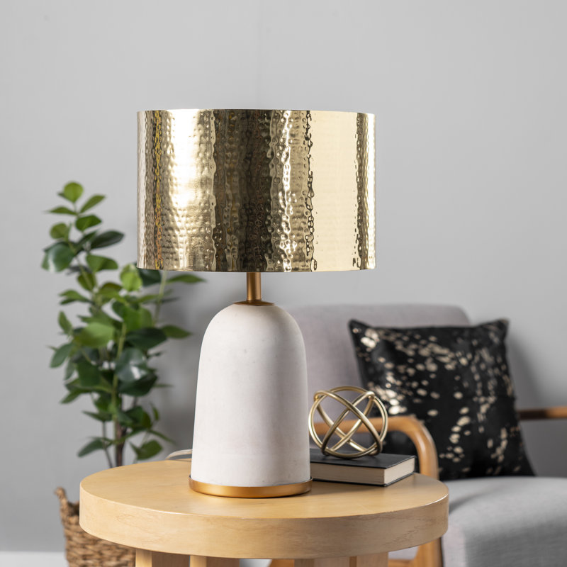 Lampe de bureau en béton / aluminium / fer Shick 25 po