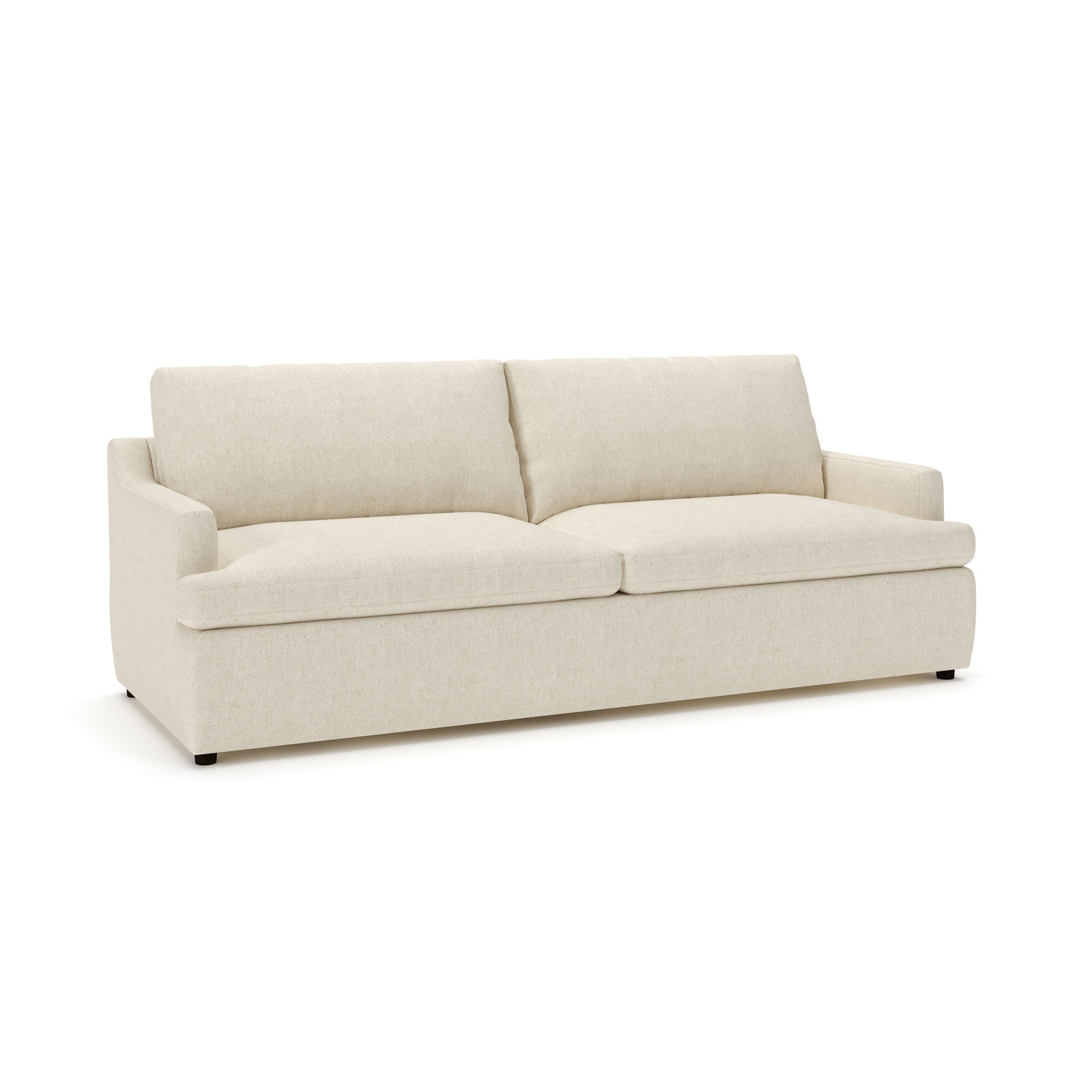 Essex 90'' Sofa, John Sepia Performance Linen Blend