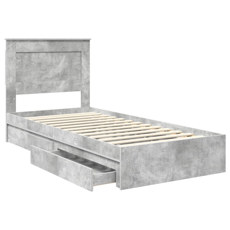 Bed, Single (3'), Smoked Oak