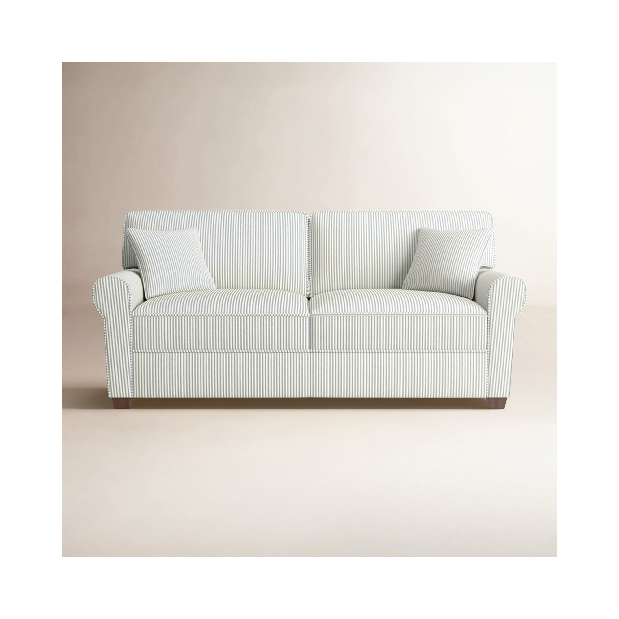 Shannon 36'' Upholstered Sleeper Sofa, Cruise Adrift , Dark Walnut