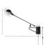 Arvis Single Light Iron Dimmable Plug-in Armed Sconce