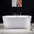59" x 30" Freestanding Soaking Acrylic Bathtub & Faucet Combo,Installation Required-109360366