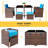 Fransje 4 - Person Wicker Patio Dining Set with Rectangular Table-1276934632