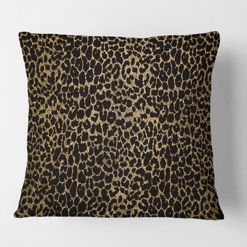 Fourrure Leopard Safari V - Coussin Leopard, 18 po x 18 po