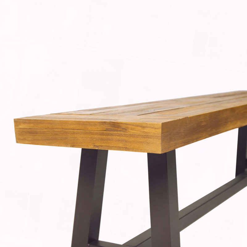 Ensemble de banc d'extérieur résistant aux intempéries, Brun