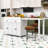 Multi-Functional Rolling Kitchen Island with Extendable Dining Table and Ample Storage-9641606