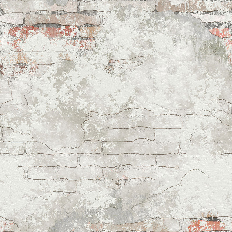 Panneau de papier peint adhésif amovible à motif de brique Dasheil, L 126 po x l 24 po