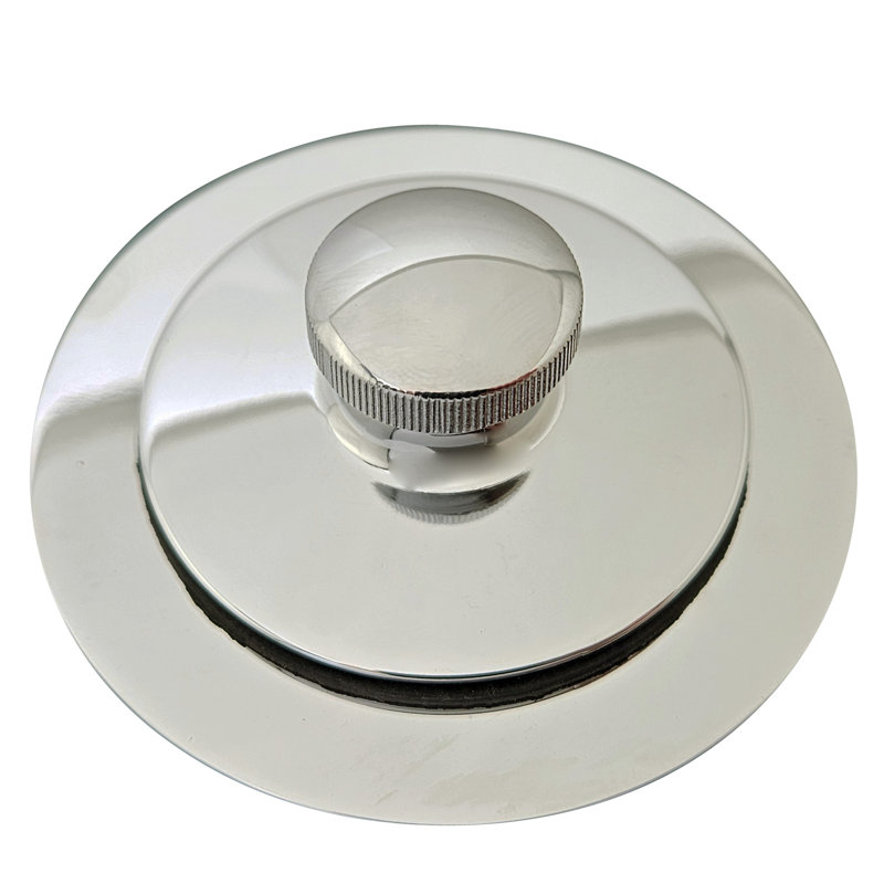 1 1-1 / 2 po x 12 po Ensemble de drain de baignoire 40 en PVC avec trop-plein à deux trous, Nickel poli