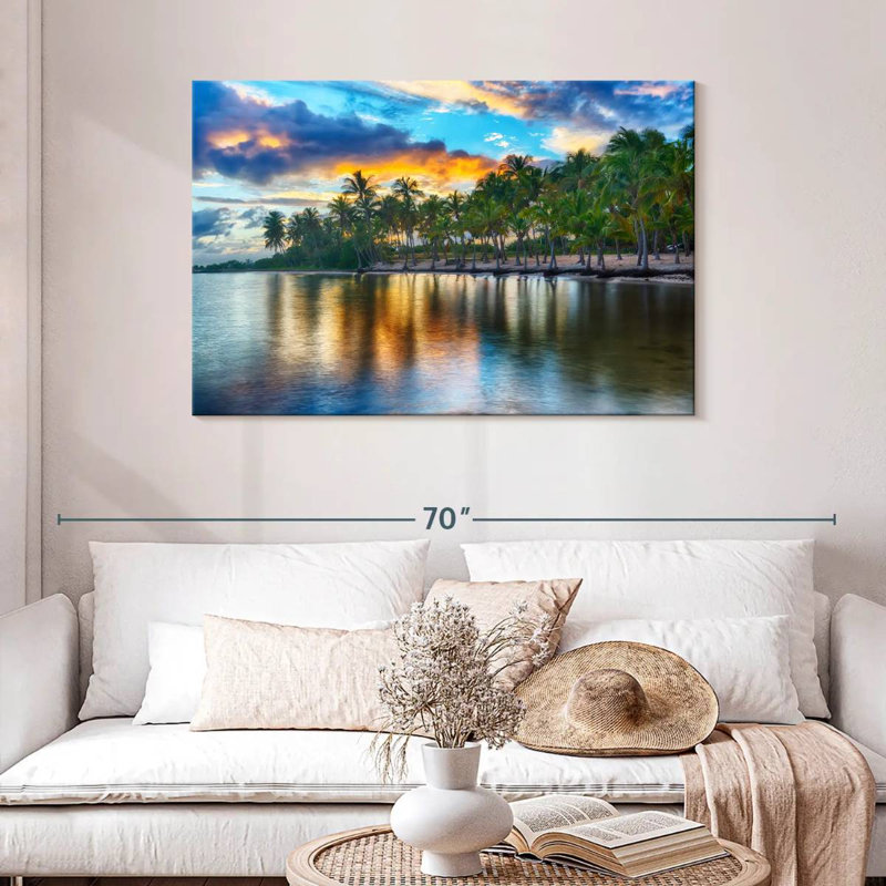 Gillard Anse Champagne Palm Beach, H 30 po x l 45 po