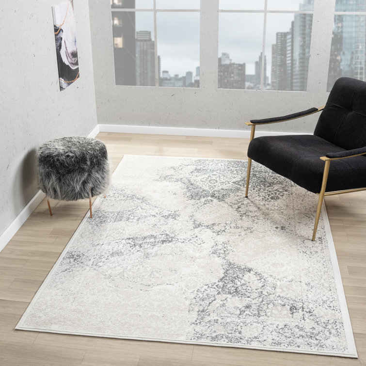 Tapis gris / turquoise Myloh