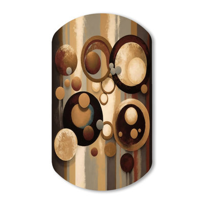 Eva - Abstract Cylinder Shape Assymterical Metal Wall Art