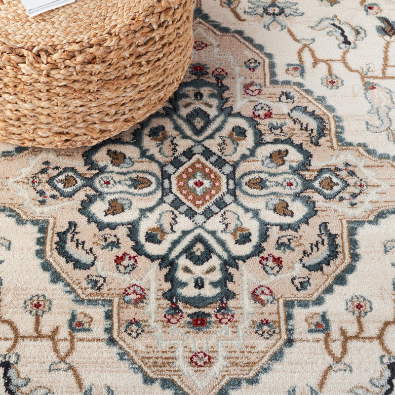 Tapis performance oriental Klose, Rond 5 pi 3 po, Cream/Beige