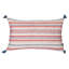 Housse de coussin en jacquard de couleur corail Oksana (ensemble de 2)