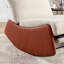 Fauteuil inclinable à bascule moderne - siège confortable et base stable, fauteuil orange avec siège confortable pour se détendre