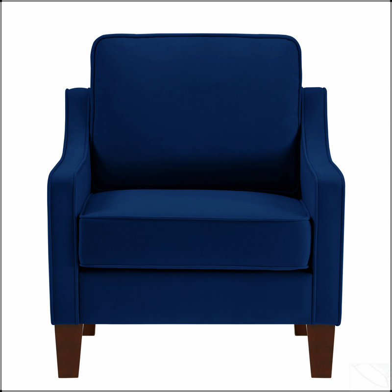 Modern Armchair, Living Room Single Seat Sofa Chair With Comfortable Cushioning And Stylish Design For Small Spaces, Navy