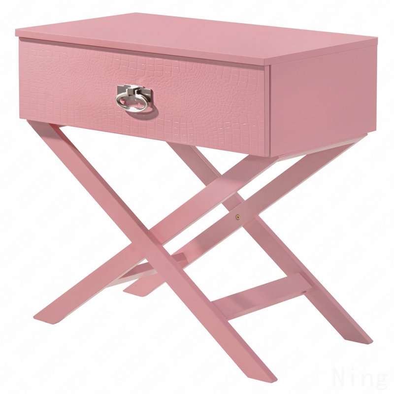 Charming Pink Nightstand For Modern Spaces, Pink