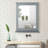 Winston Porter Bathroom Wall-mounted Mirror W/shelf Vanity Makeup Mirror Multipurpose-2061498524