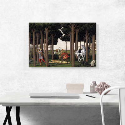 " The Story Of Nastagio Degli Onesti II 1483 " by Sandro Botticelli Painting Print