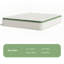 Très grand matelas hybride en mousse viscoélastique gélifiée 14 po dans une boîte avec Certipur-US, OEKO-TEX-989829763-989829761