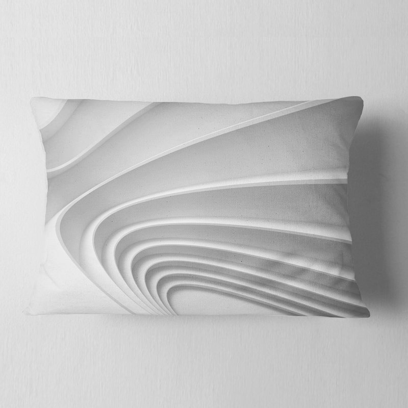 Coussin lombaire à couches vagues 3d
