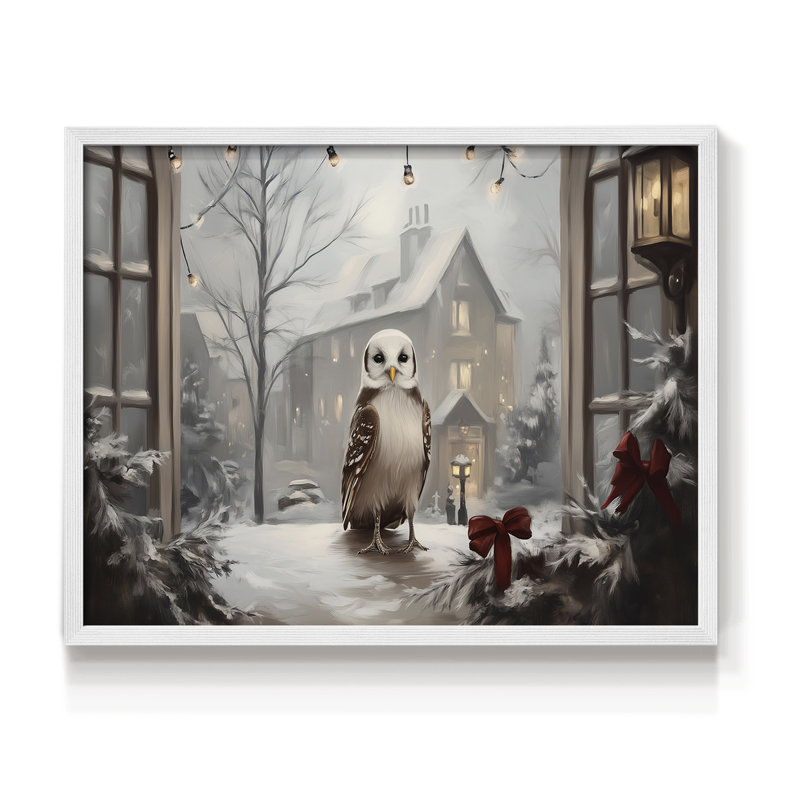 Art de Noël - CML XXII - Reproduction encadrée - Restickable, H 22 po x l 28 po, Blanc
