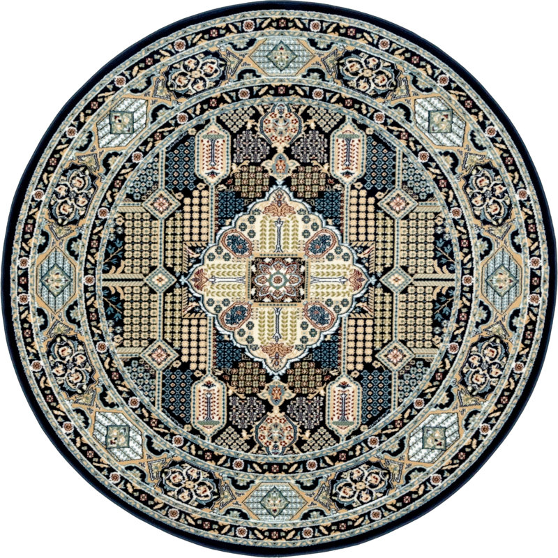 Tapis bleu marine oriental Jackson, Rectangle 8 pi x 10 pi