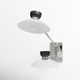 Viera 2 Light Glass Steel Dimmable Plug-in Swing Arm Sconce
