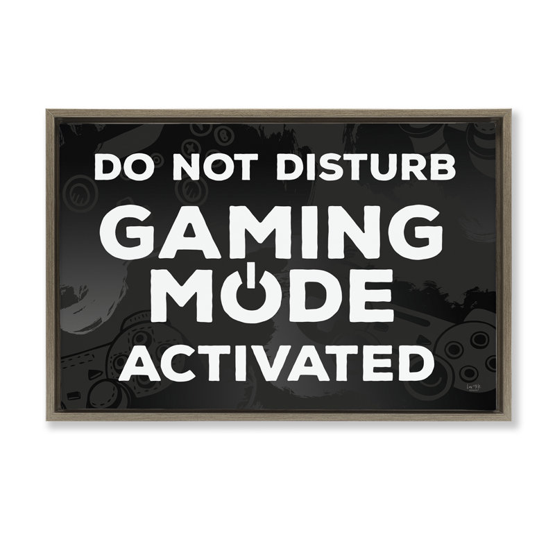 Art mural sur toile flottant activé par Gaming Mode, par Lux + Me Designs, H 17 po x l 25 po, Cadre flottant orme Montalcino