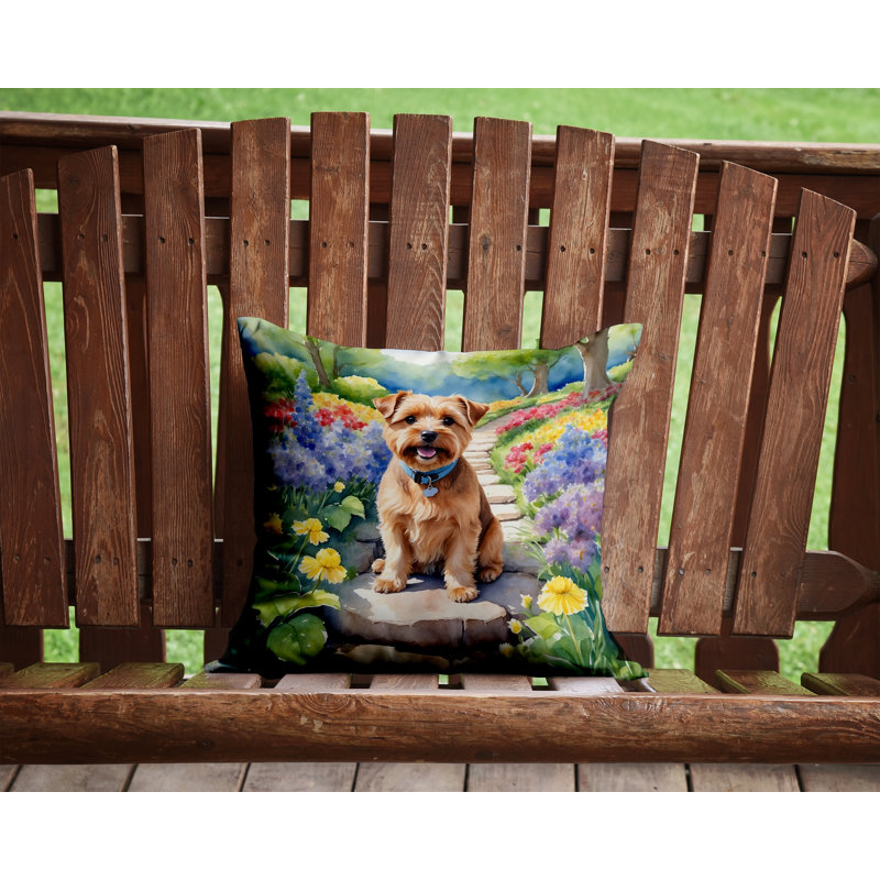 Coussin décoratif intérieur / extérieur Spring Path, H 14 po x l 14 po