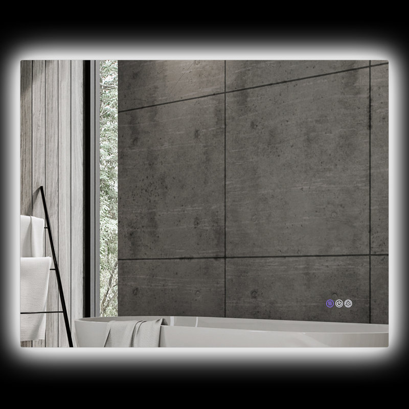 LED Bathroom Mirror with Lights, 35.4" x 27.6"